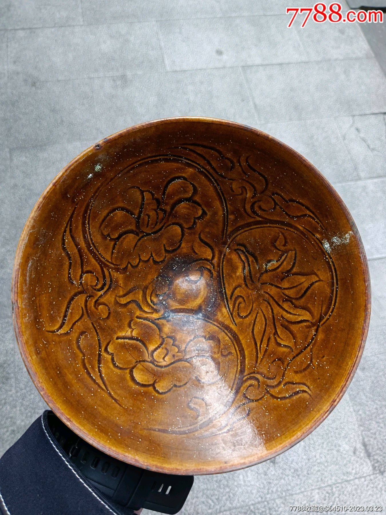 赣州窑刻花碗_黄釉瓷_收藏价格_鉴定交易_7788瓷器网