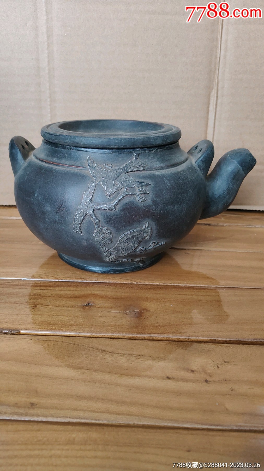 老紫砂包锡紫砂壶摆件收藏品古玩古董老物件_价格99元_第1张