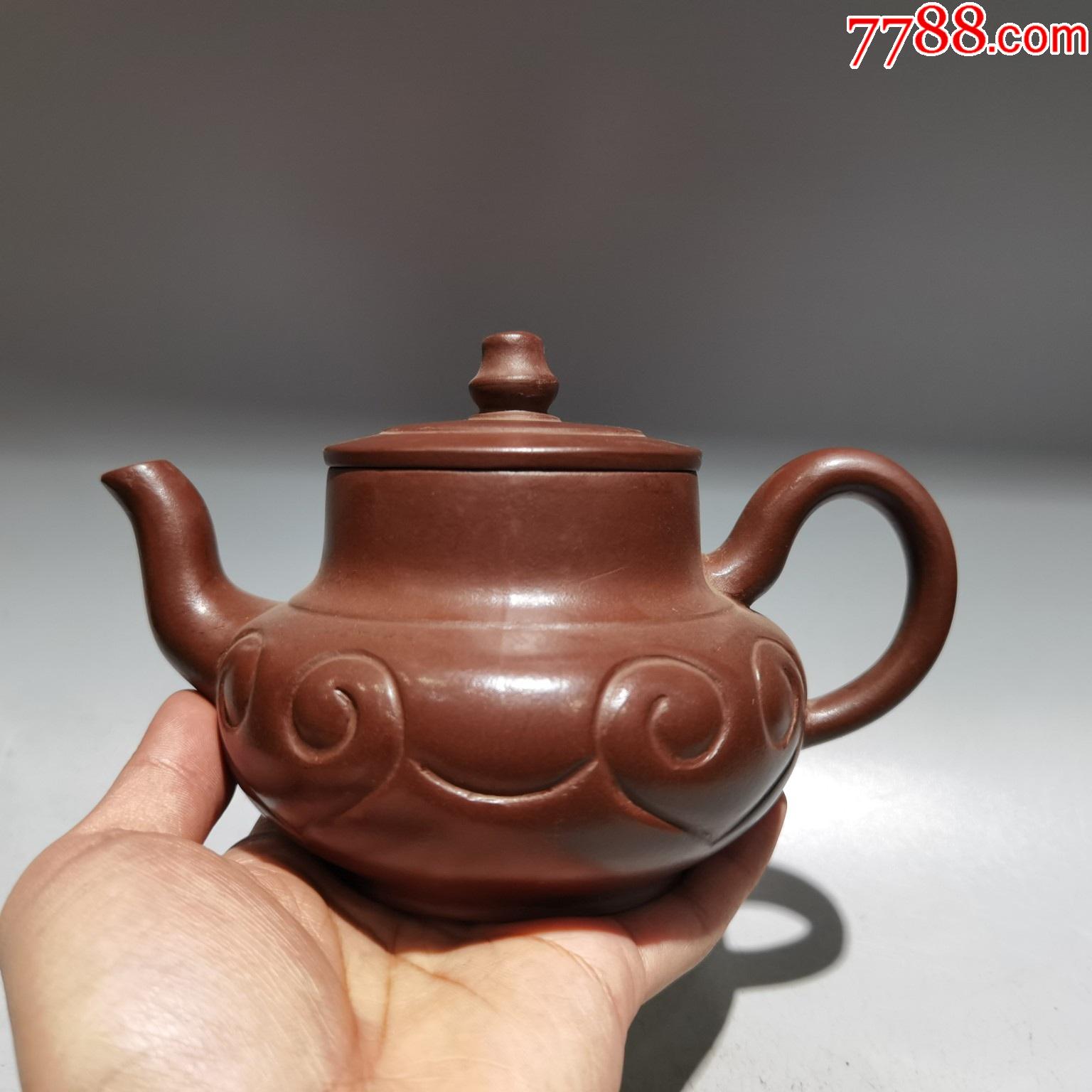 【紫泥如意酒壶紫砂壶】早期旧藏精品珍藏低价格拍卖_价格188元_第1张