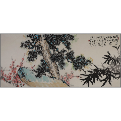 孙竹篱(河北滦县人,四川诗书画院副院长)花鸟画-价格:1350元-au335144