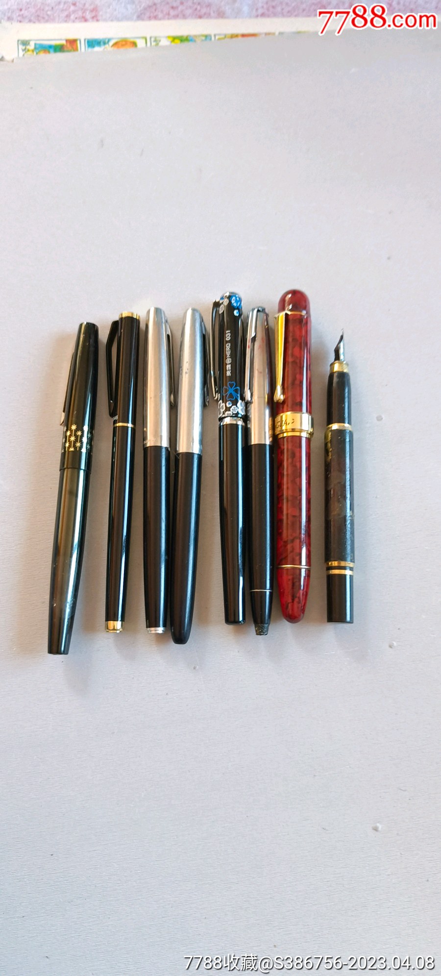 8只老式钢笔