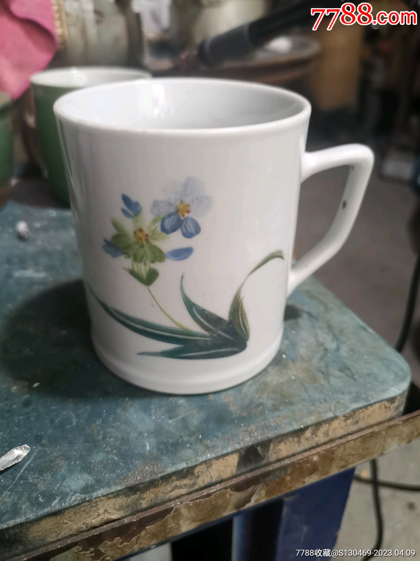 567景德镇精品手绘粉彩兰花杯_价格400元【生肖版】_第1张