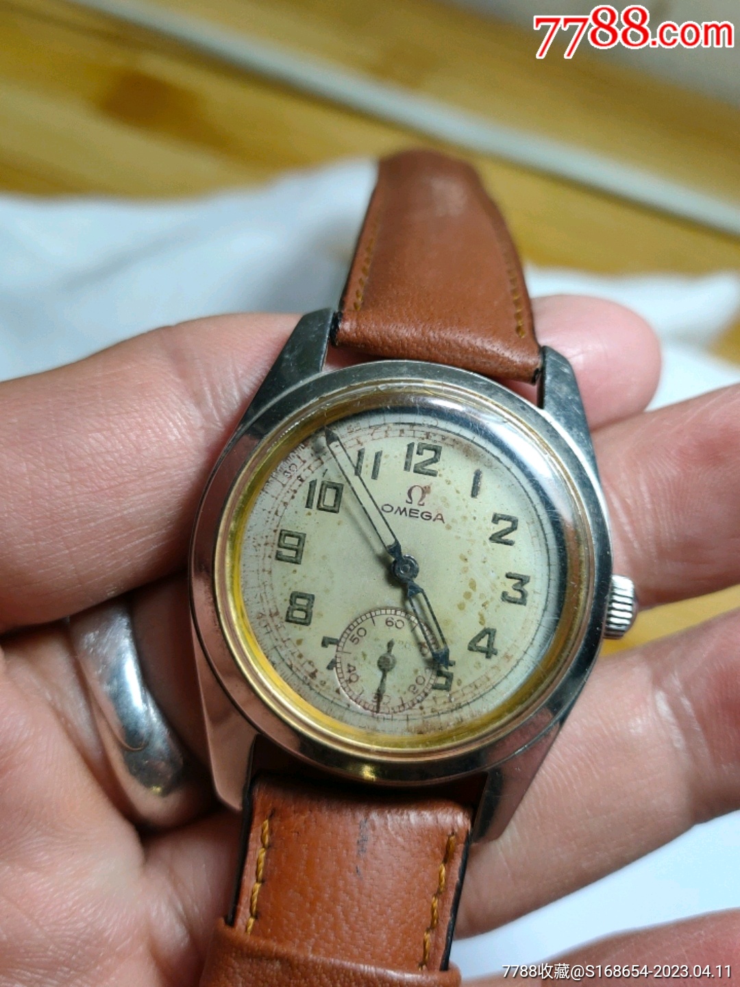 百年老古董民国欧米茄可以正常走准不准没试过_手表/腕表_作品图片