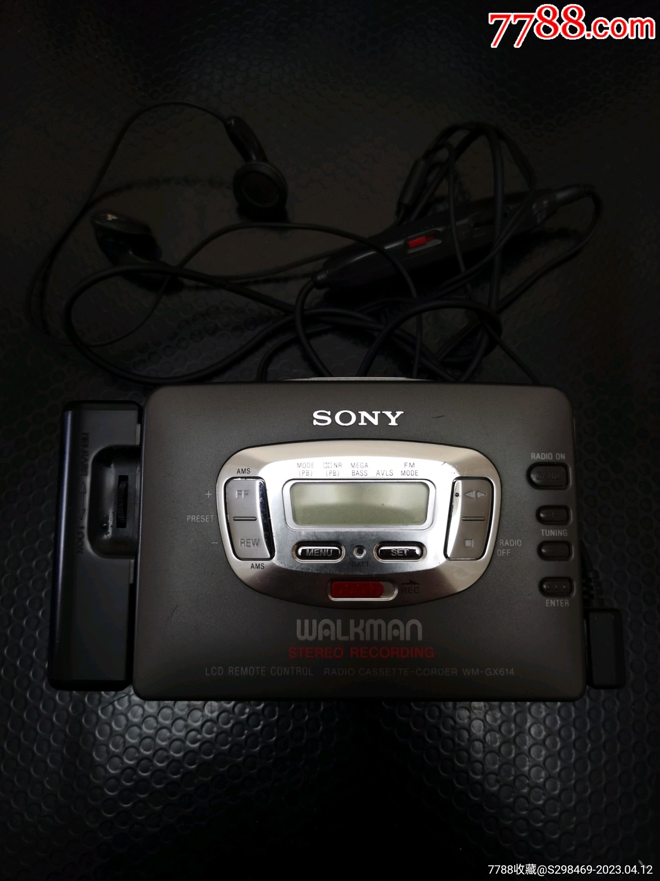 sonywmgx614随身听线控耳机
