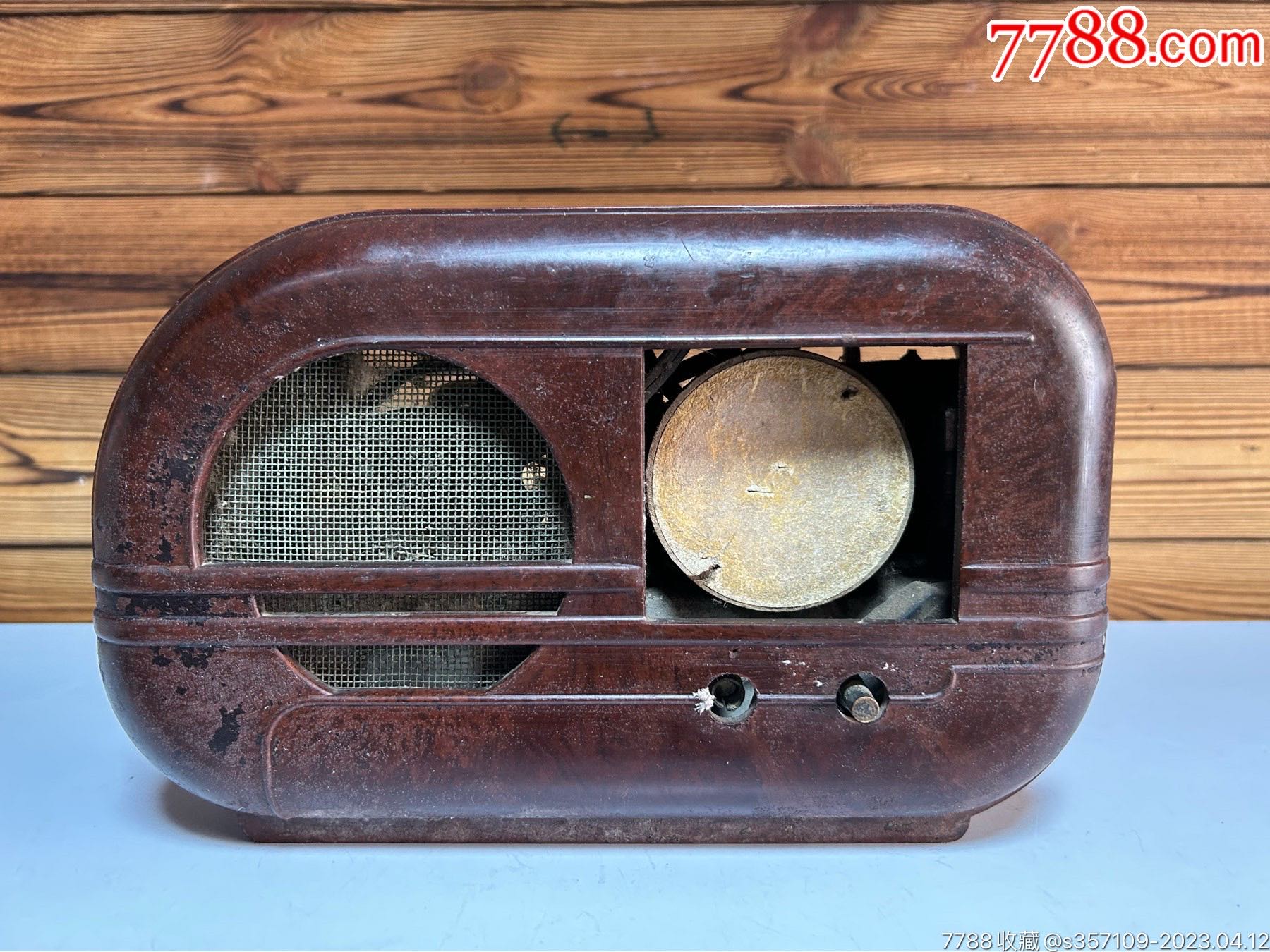 民国胶木电子管收音机