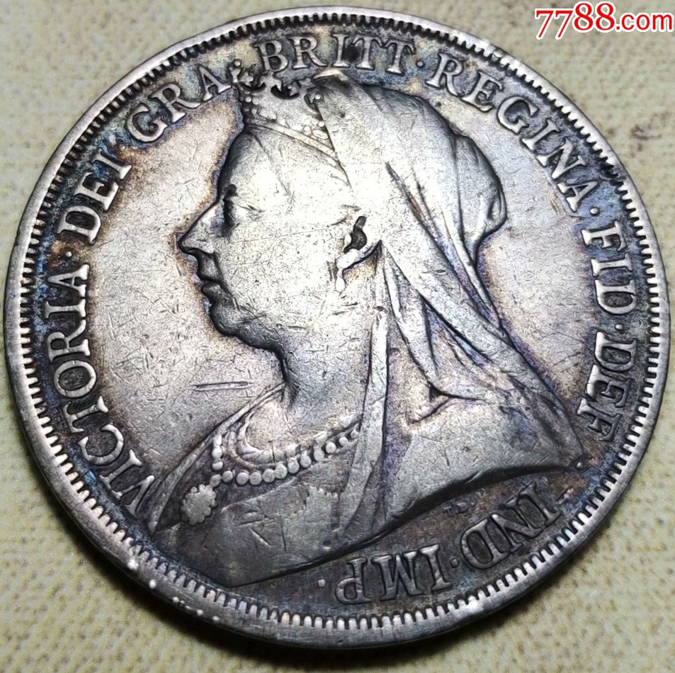 便宜出好品相英国1893年维多利亚大马剑银币_价格317元【拓东城无为阁