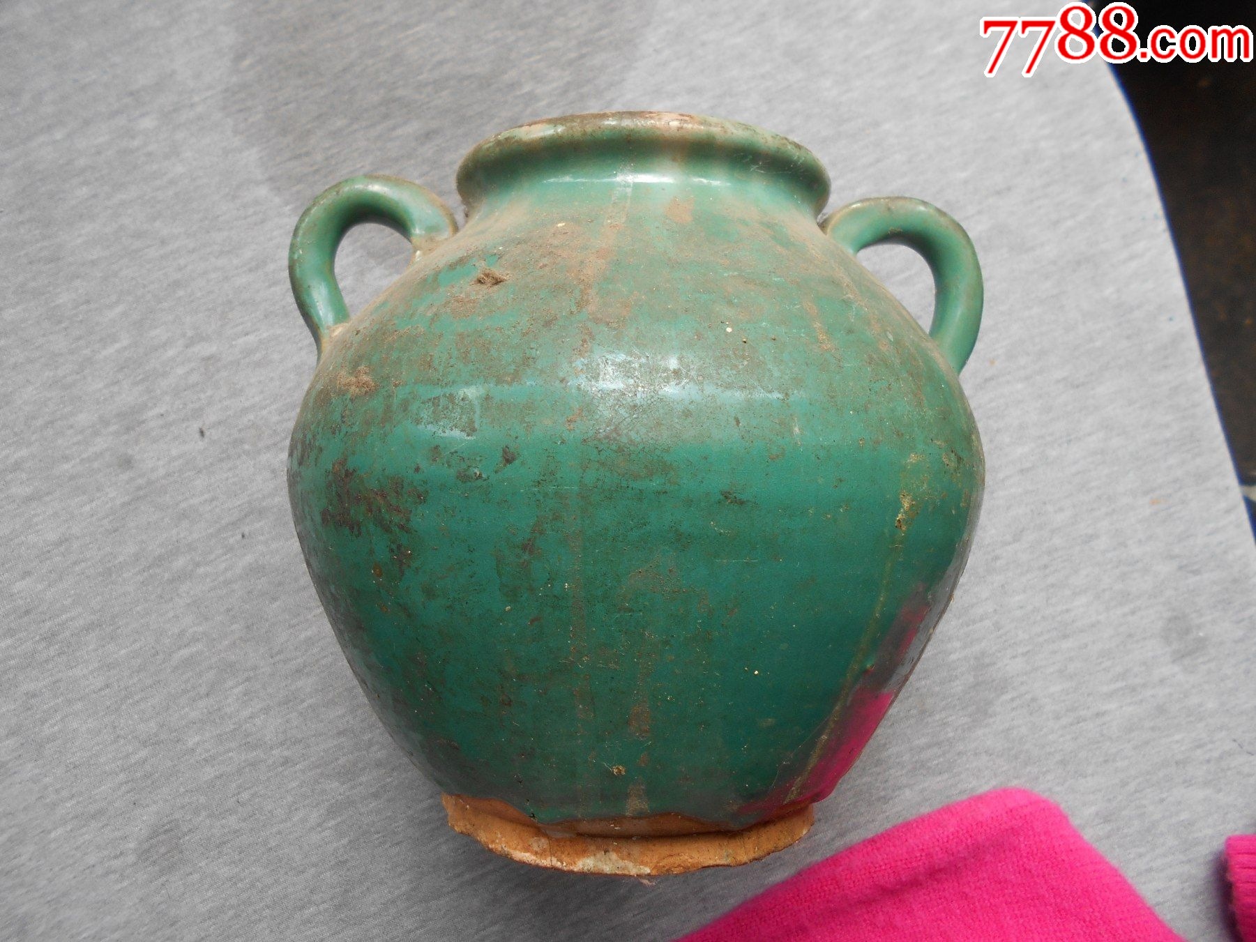 民国时期云南【华宁窑】绿釉小罐_价格20元_第1张