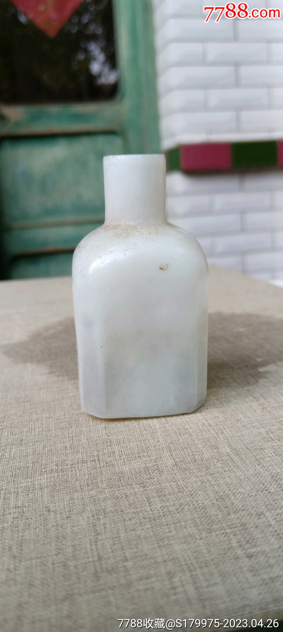 清代老琉璃八方小瓶_价格128元_第1张