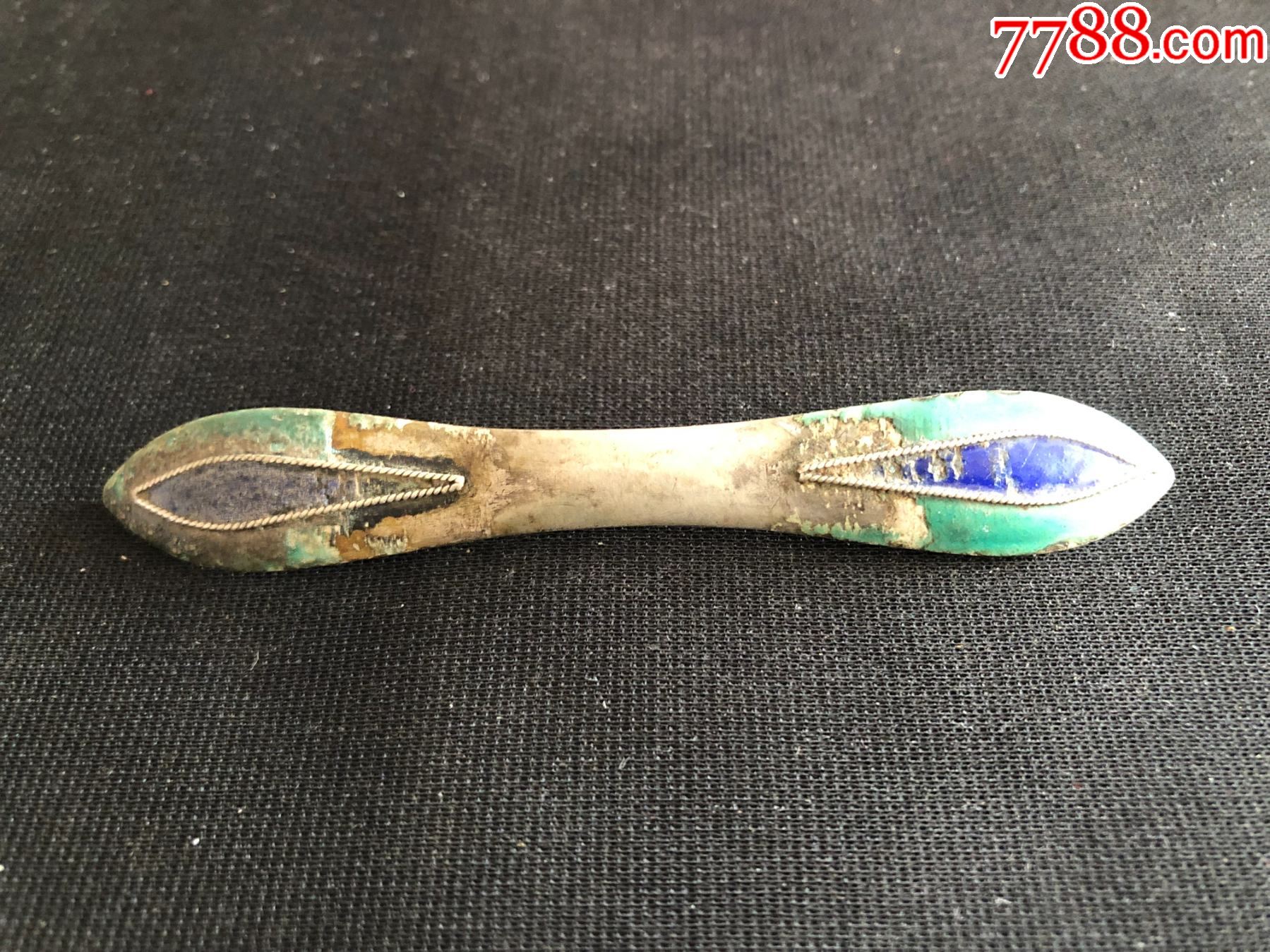 老景泰蓝银发钗_价格110元_第1张