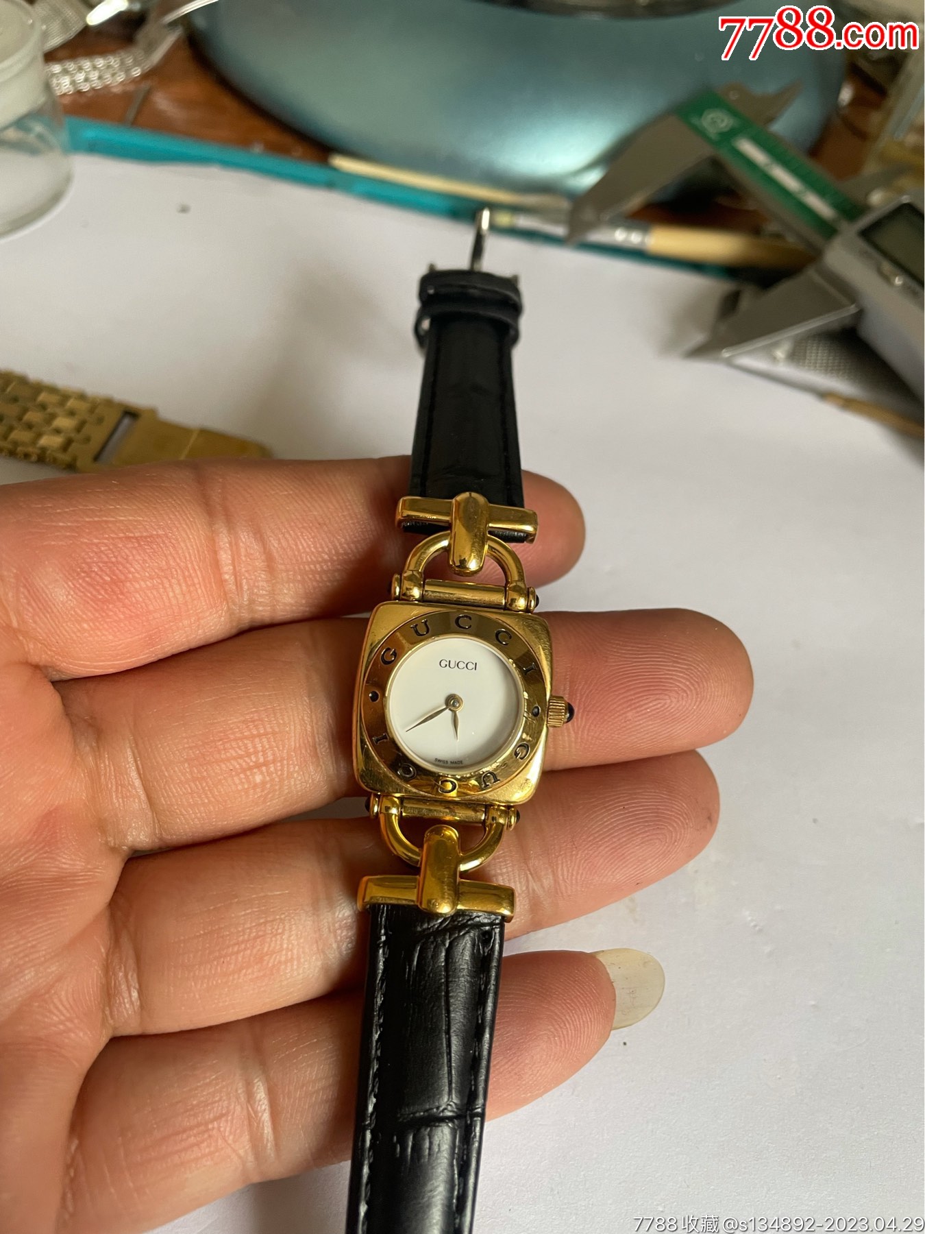 手表/腕表>好品瑞士产古奇女石英表_价格305元【非凡表业】滚动鼠标