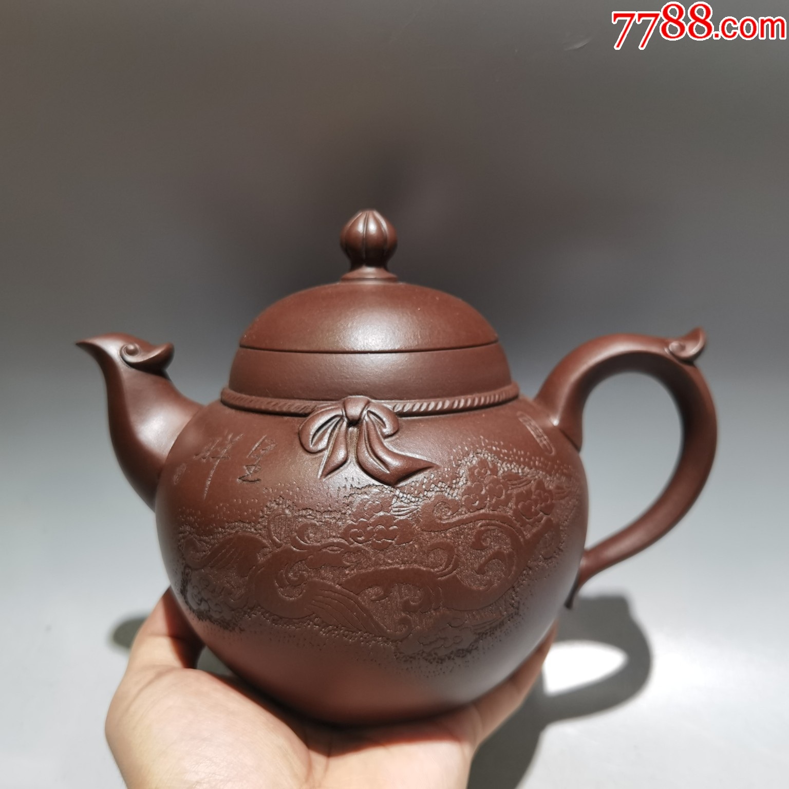 放漏e紫泥葫芦紫砂壶早期旧藏精品珍藏低价格拍卖