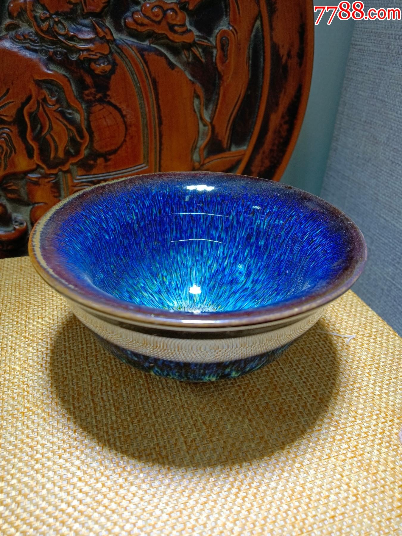 天目釉建盏-价格:500元-au33936864-茶杯/茶盅/茶盏 -加价-7788收藏