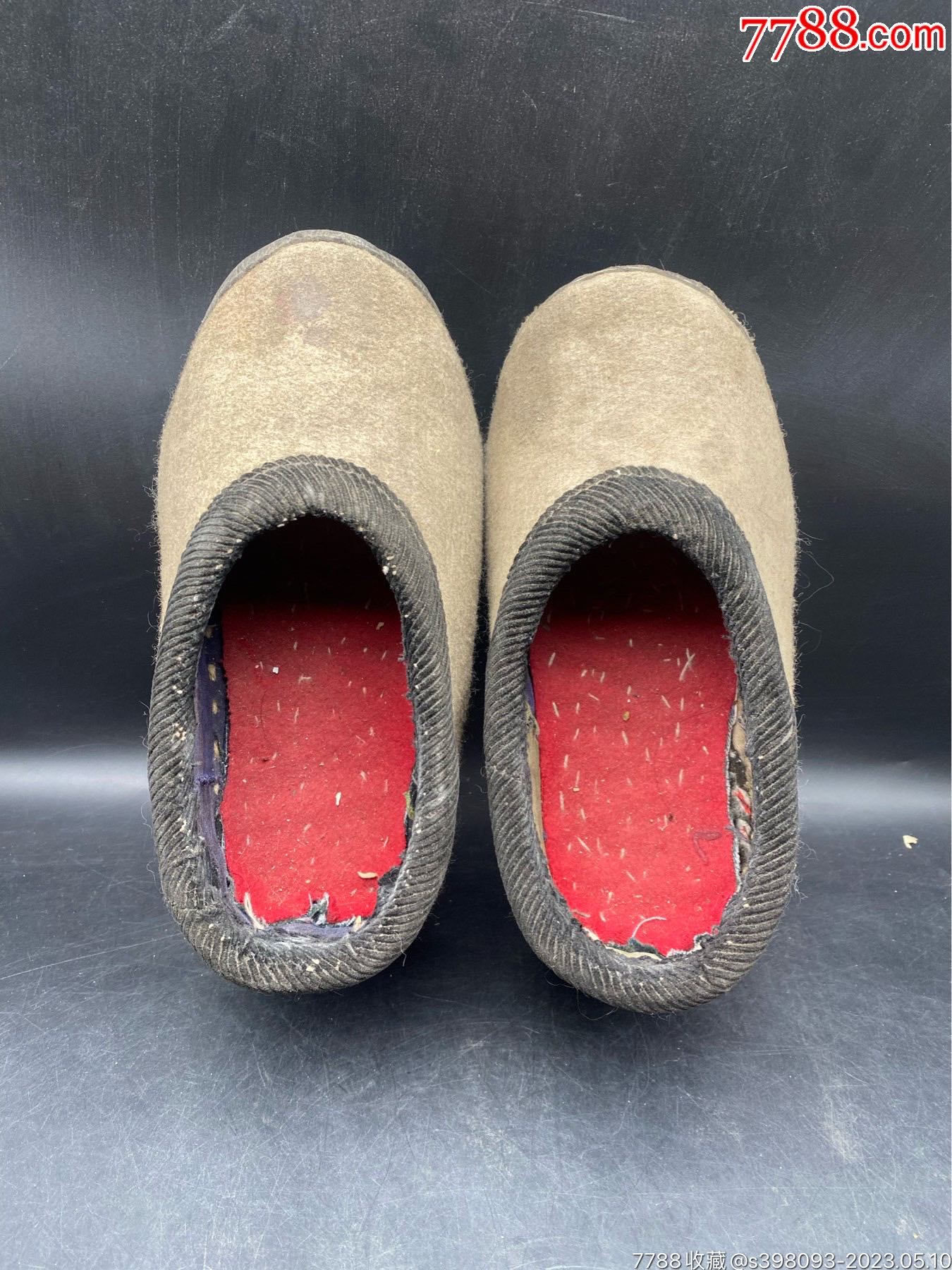 民国左右手工毛毡鞋一双_价格68元_第1张