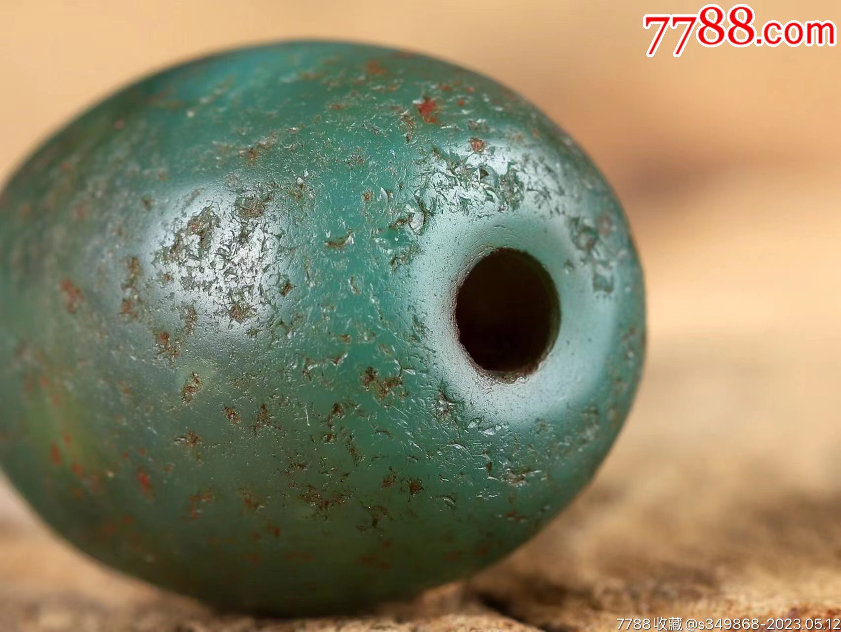 老玛瑙珠子老玛瑙橄榄珠橄榄珠实物拍摄皮壳老道熟透风化剥蚀细腻确保