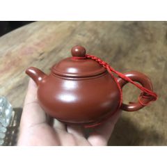 老的手拉胚紫砂壶一把包浆红润照片内有尺寸