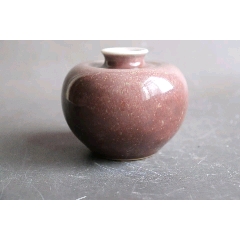 霁红釉盘子_红釉瓷_古月古玩阁【7788搪瓷收藏】