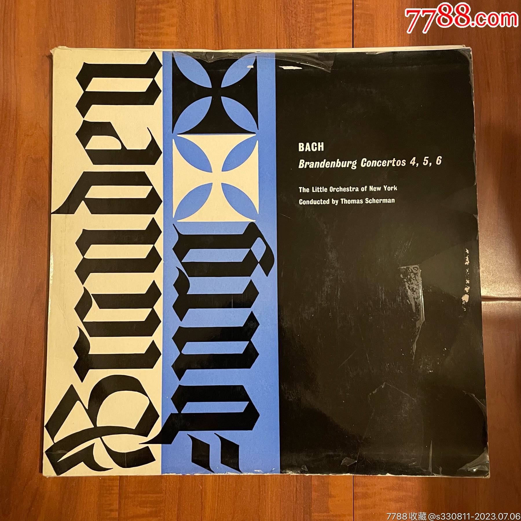 巴赫勃兰登堡协奏曲纽约小管弦乐团舒尔曼指挥英版黑胶唱片