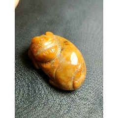 创汇时期老玛瑙瑞兽手把件