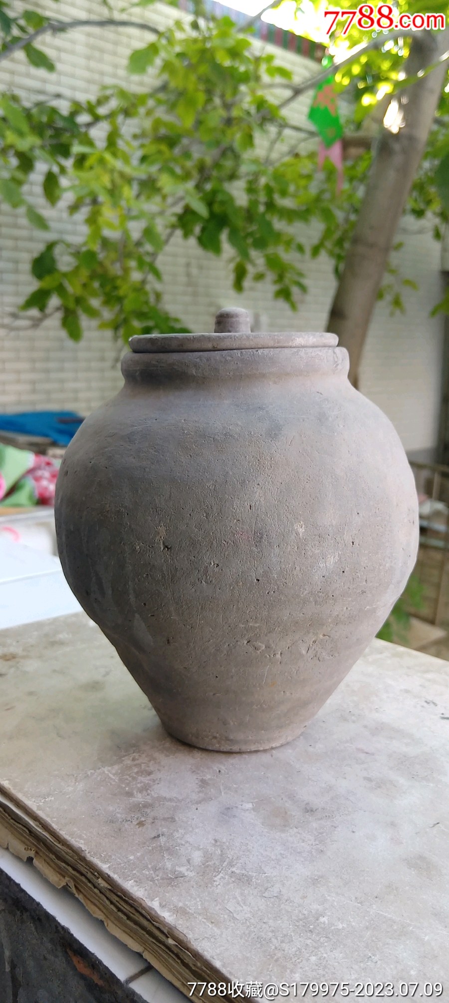 7788人民币收藏>首页>拍卖>灰陶>千年陶罐,灰陶