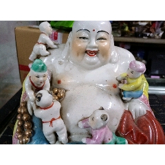 80-90年代五子登科佛一座35高少见款式