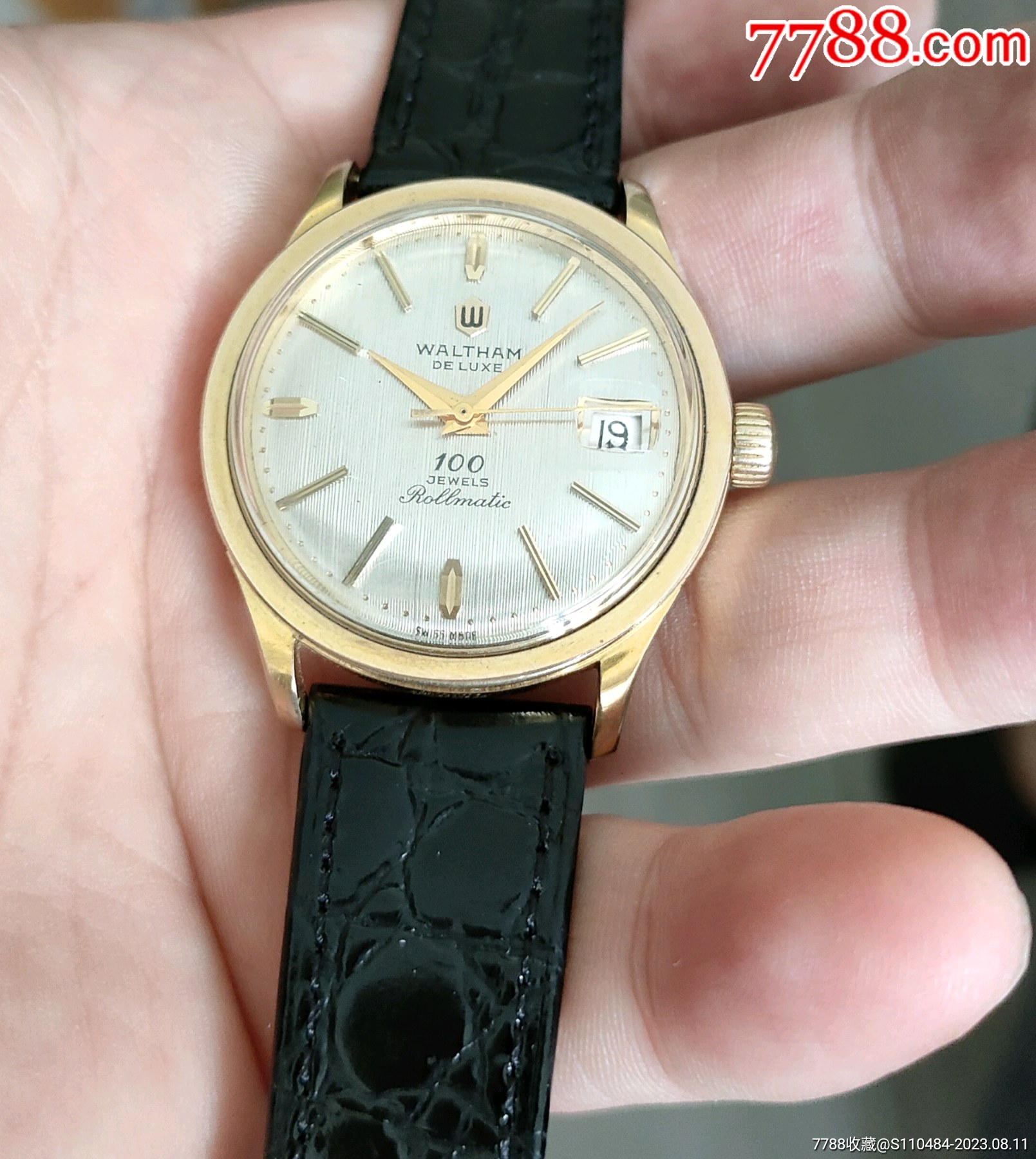 二手手表:收藏品，史上最高钻华生100钻包金自动机械表非欧米茄浪琴劳力士_手表/腕表_图片欣赏_收藏价格_7788连环画