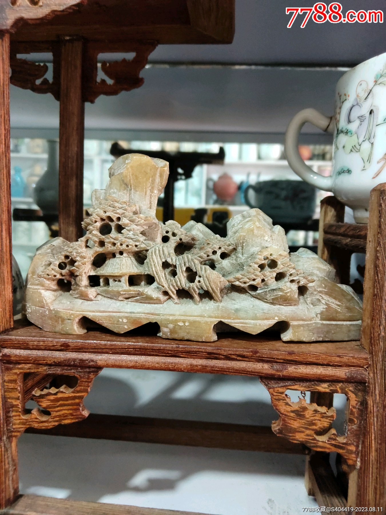 民国寿山石笔架山子