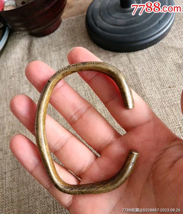 清代铜铜手镯_价格100元_第1张