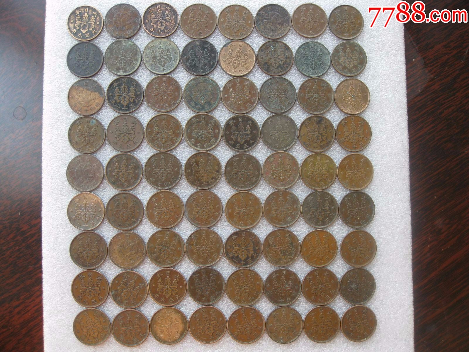 日本一钱铜币72枚_价格320元【为人为己】_第1张