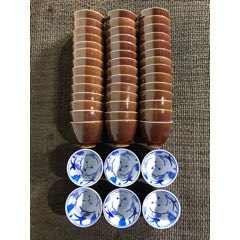 一手货源老库存影青釉玉字杯茶杯酒杯品茗茶主人杯八十年代老厂库存