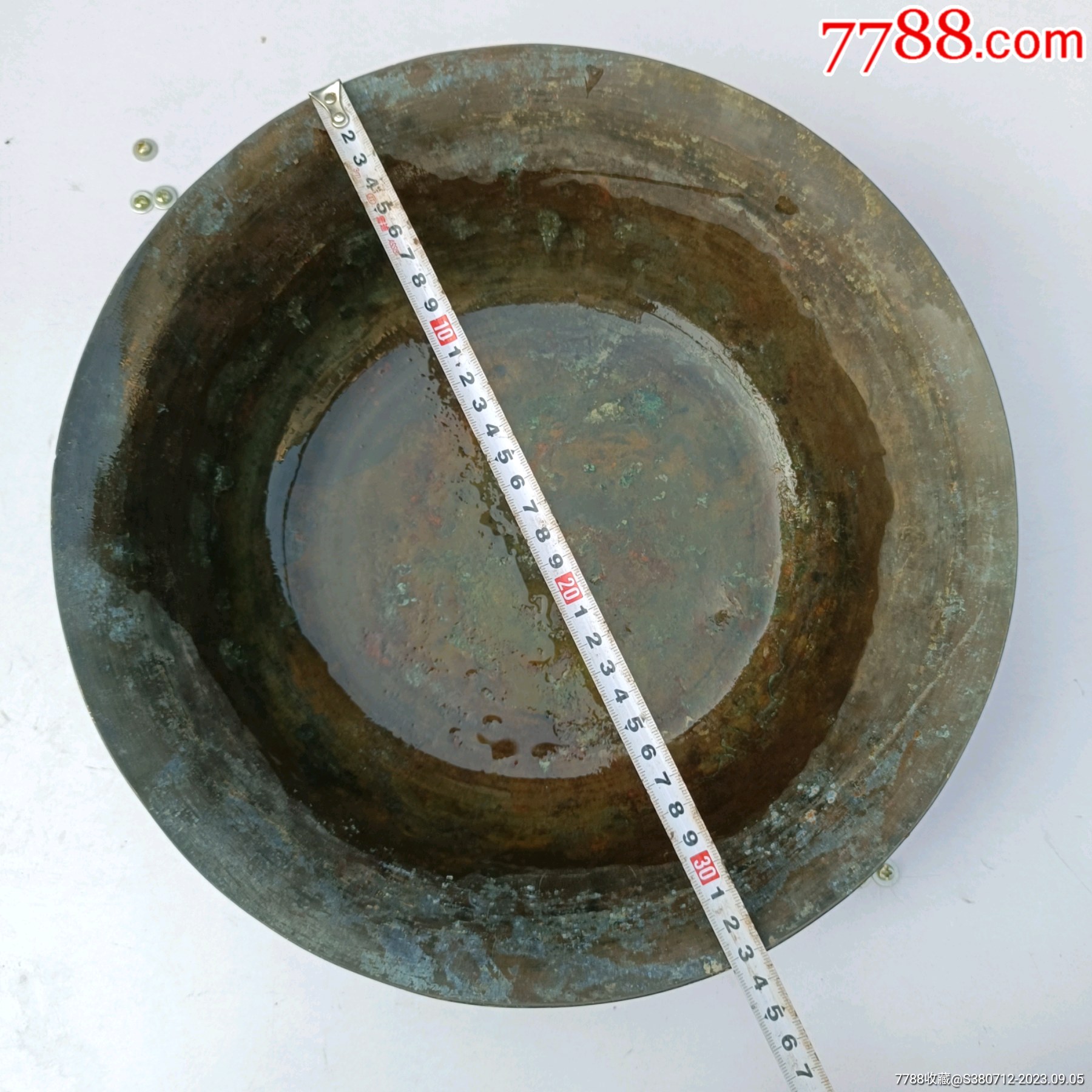 民国铜盆-价格:35元-zc35208177-铜皿/盛具 -加价-7788人民币收藏