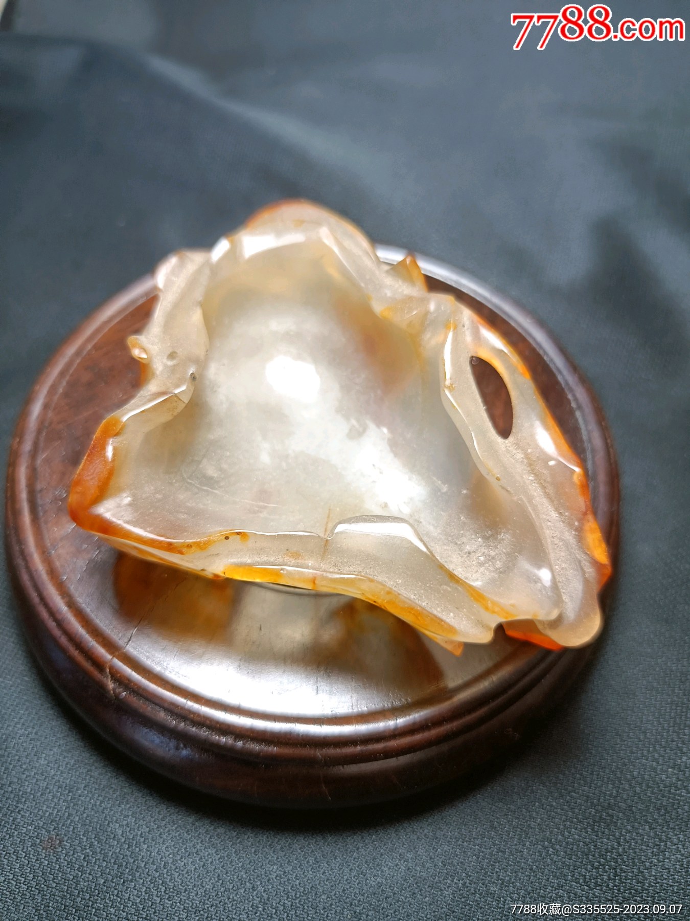 清代玛瑙笔洗_价格6500元【明清玉器玩客】_第1张