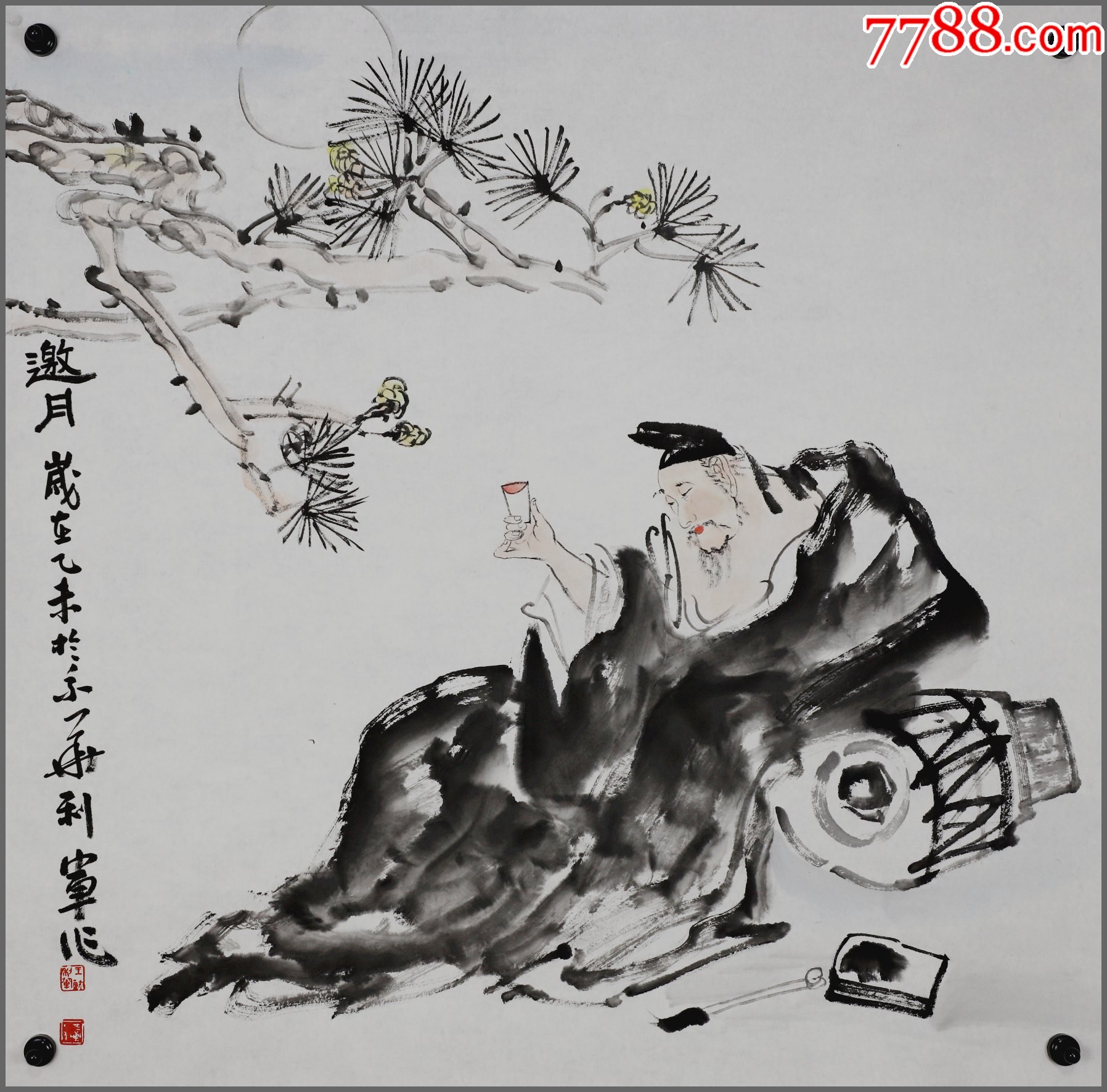 王利军(生于河北乐亭,北京美术家协会理事,国家一级美术师)人物画