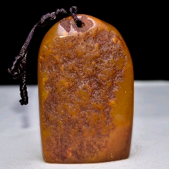 珍品旧藏篆刻家戉戊年性山作精品寿山石田黄级田黄石描金瑞兽印章石质