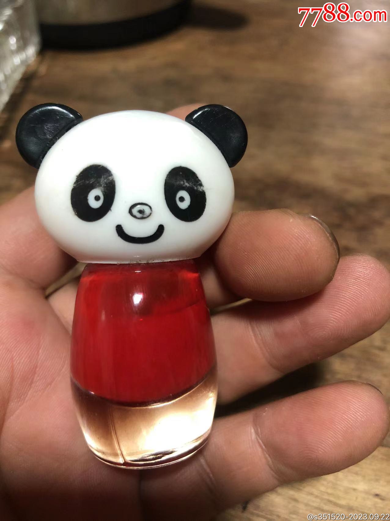 玻璃熊猫小摆件照片内有尺寸