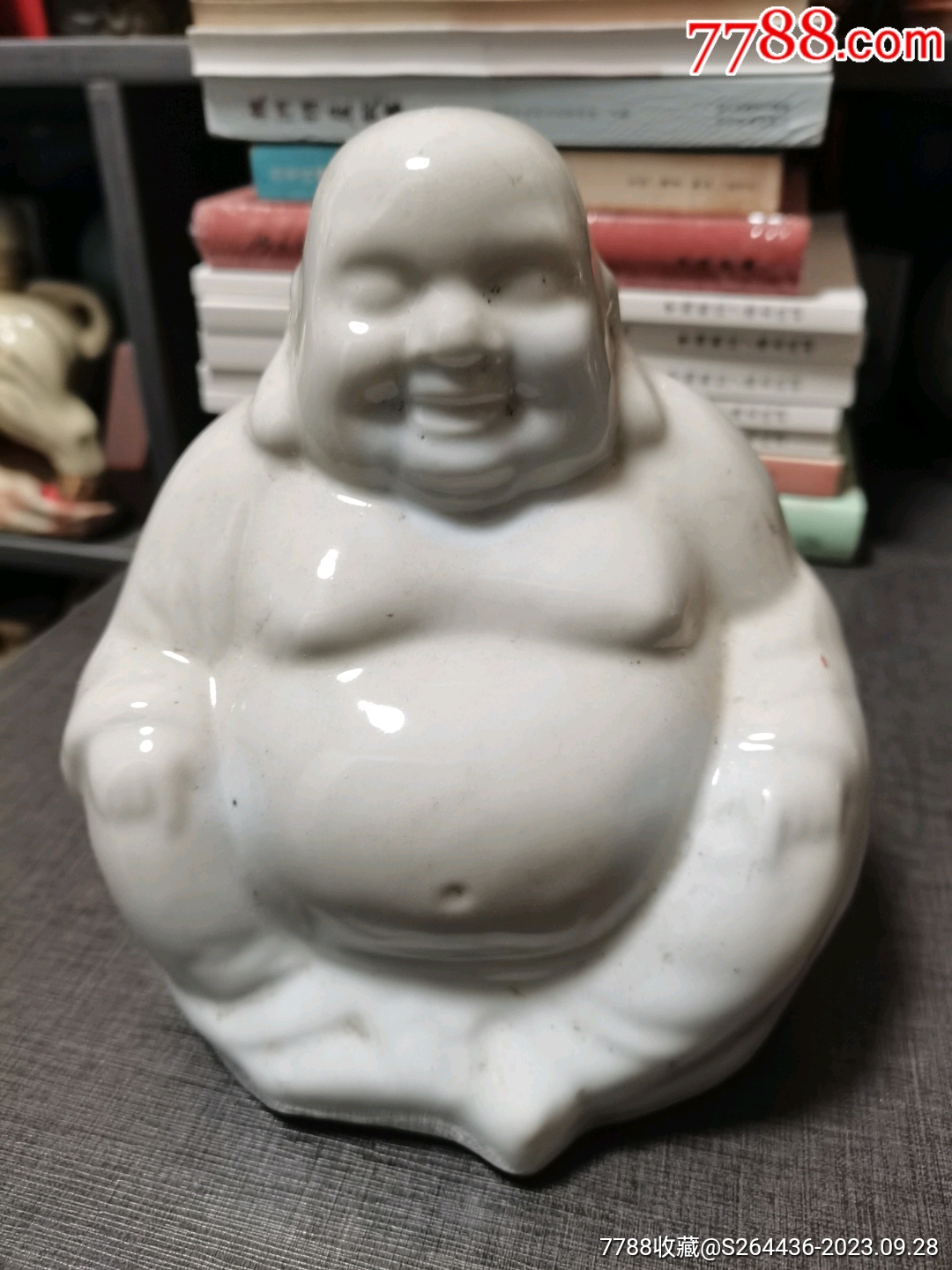 醴陵素胎弥勒佛酒瓶具体请看图