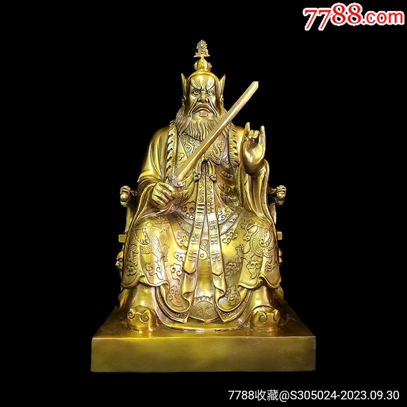 张天师铜像张道陵祖天师铜像高40厘米_佛像/造像_陶诚信古玩店【7788