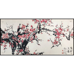 中國美術家協會會員廣西文史館研究館員羅鼎華花鳥