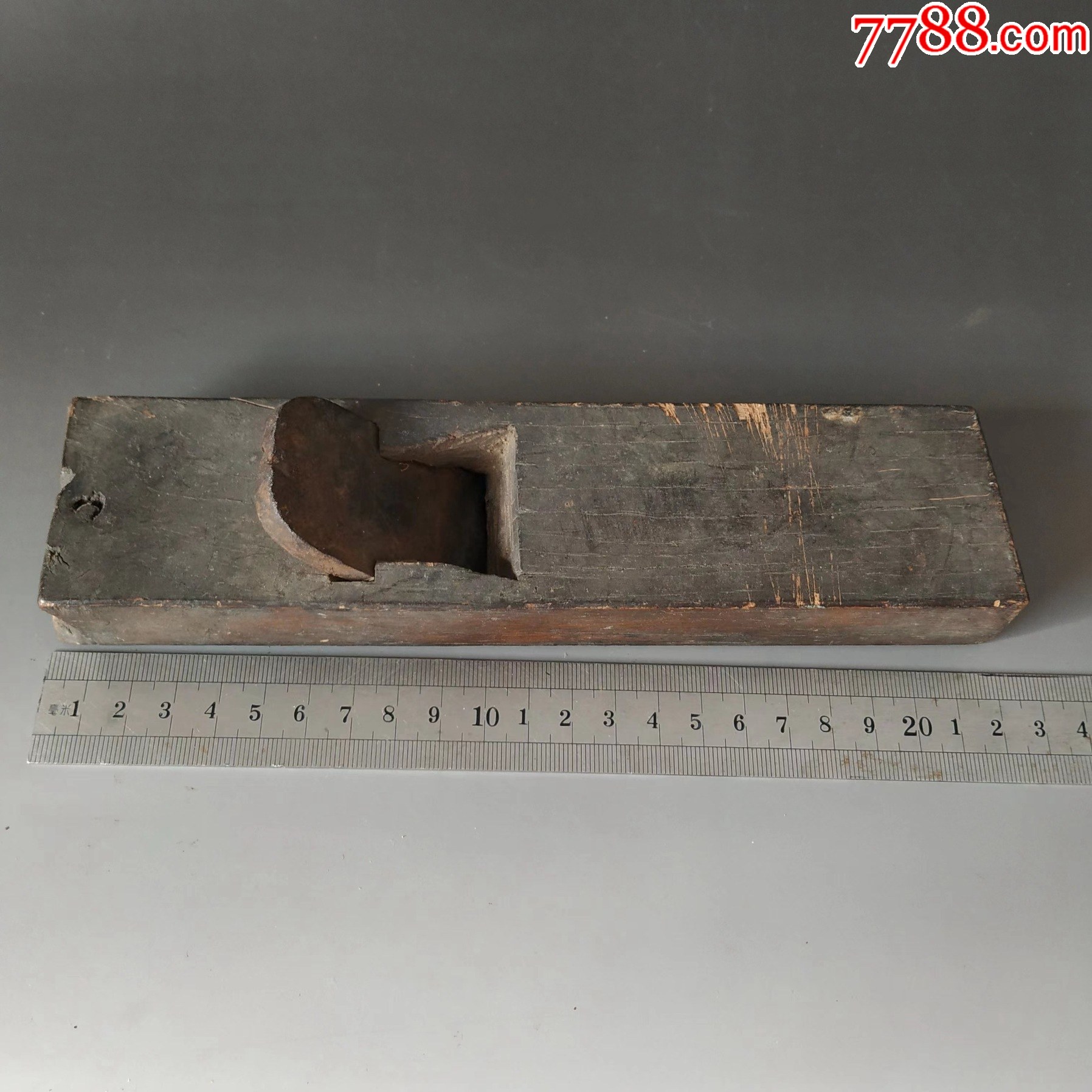 老木头拉刨一只_墨斗/木工用具_图片价格_收藏行情_7788集邮网