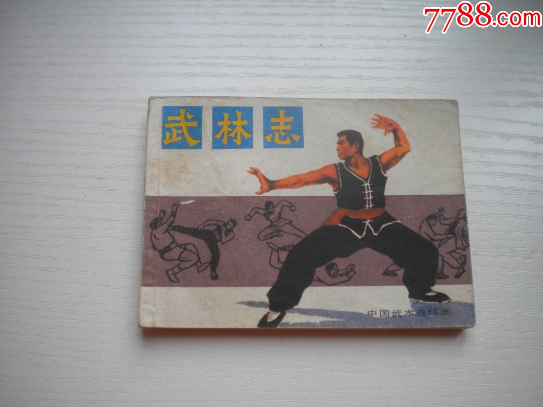 《武林志》中国武术连环画系列,64开刘启瑞绘,2253号,岭南1983.
