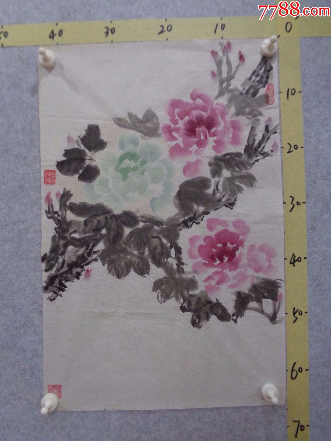画926,本地一位藏家早年旧藏字画流出,绘画作品一幅(未装裱)_花鸟国画原作_逸墨书斋【7788收藏__收藏热线】