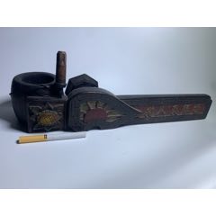 少見精品文*語錄木雕墨斗。器形好收藏的來(zc35623282)_放漏哥
