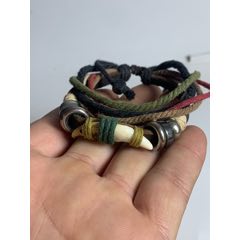 手工編的辟邪牙齒手鏈(zc35629332)_放漏哥