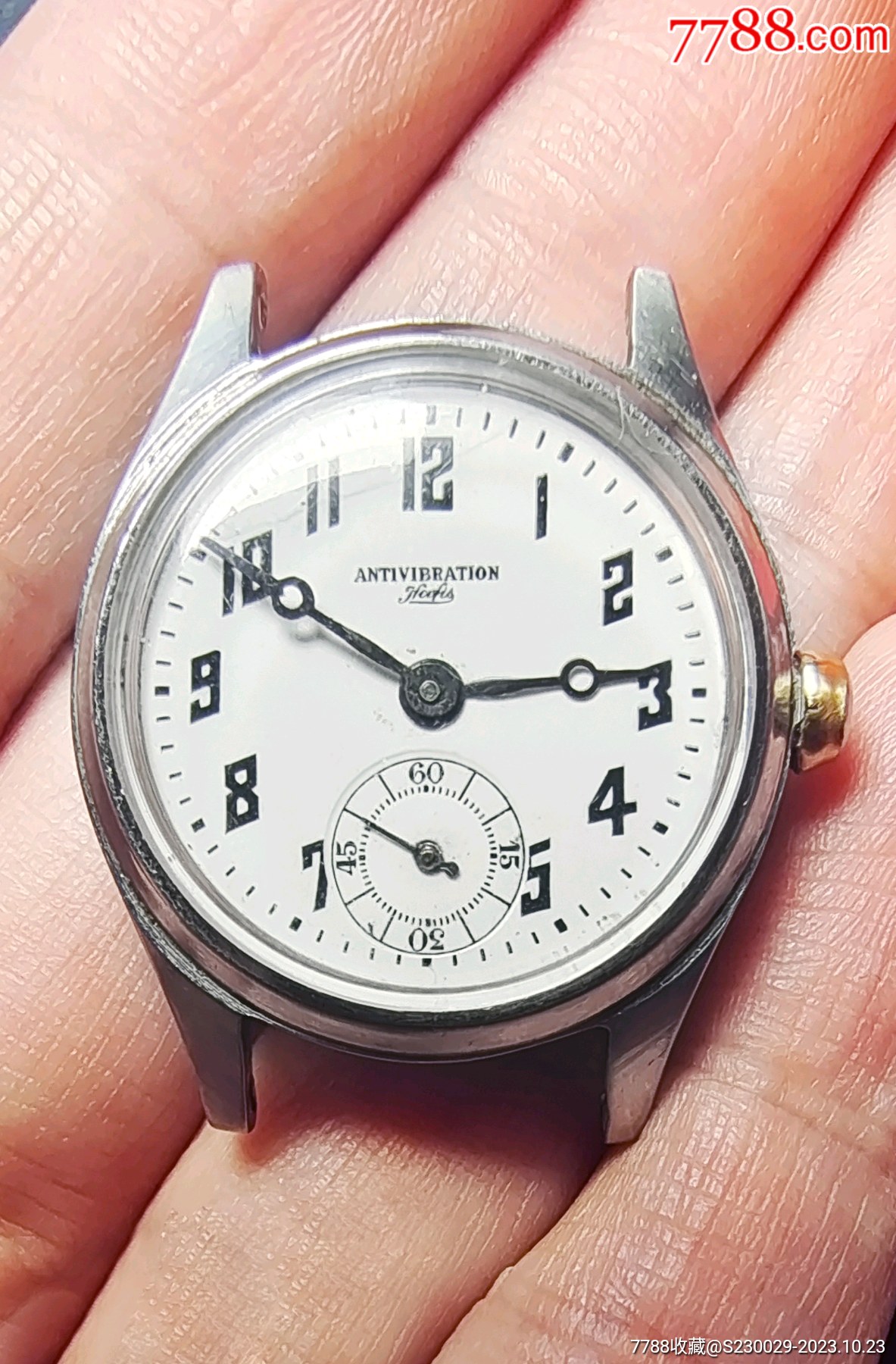 民国瓷盘100多年前稀少hafis哈佛斯瑞士小三针两针半