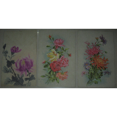 民國時期日本明信片美術作品《花》