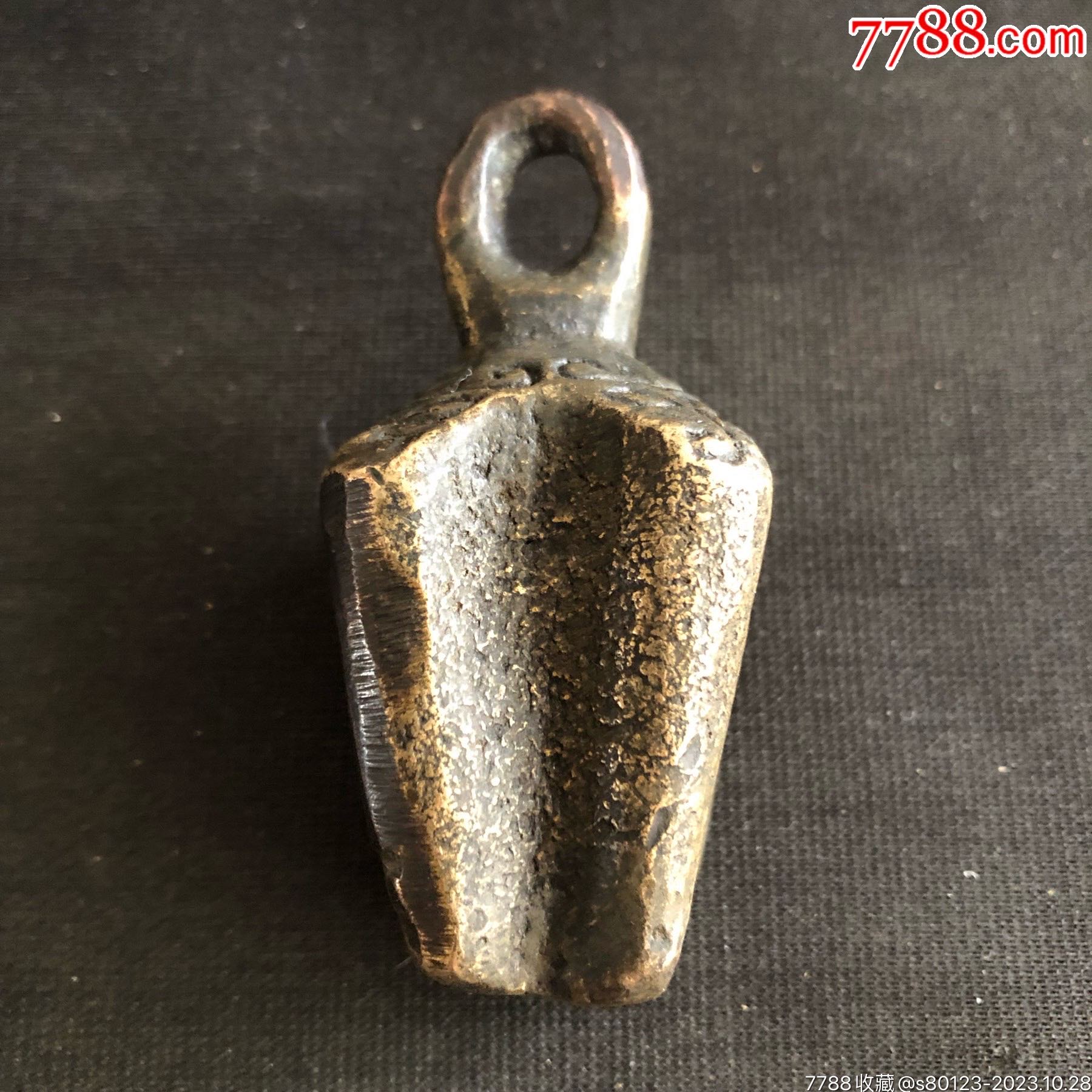 清代刻画瓜形铜砣-价格:210元-au35763821-秤砣/砝码/古权 -加价-7788