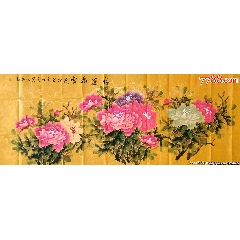 泰山国画研究院副院长山东美协会员李林手绘真迹《报春图》一幅,书画