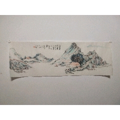 梁天柱(青島平度人,師承黃賓虹,著名的畫家)山水畫_山水國畫原作_老舊