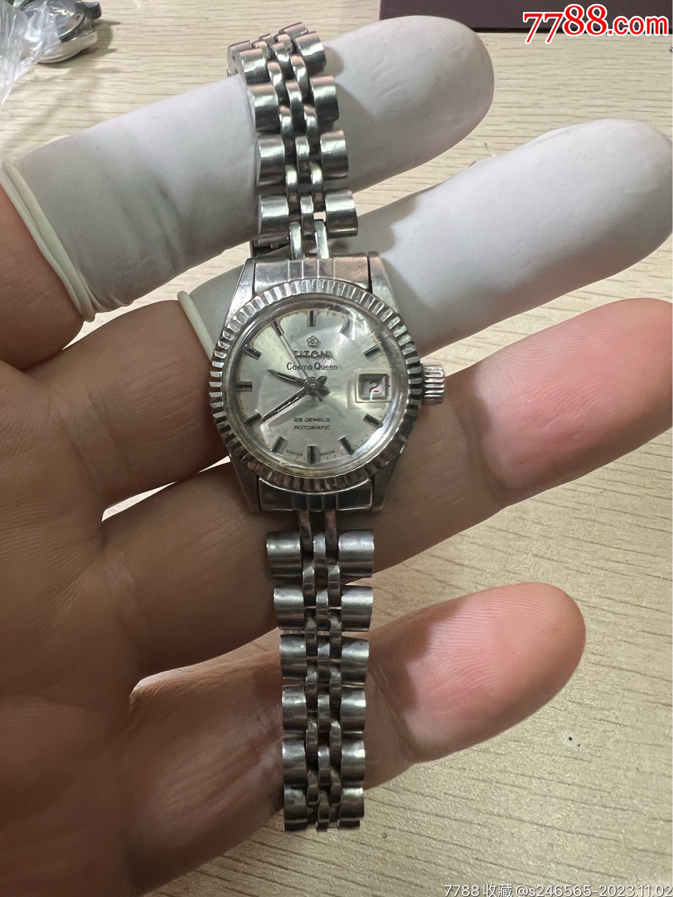 瑞士梅花女款自动表-价格:153元-au35825298-手表/腕表 -加价-7788