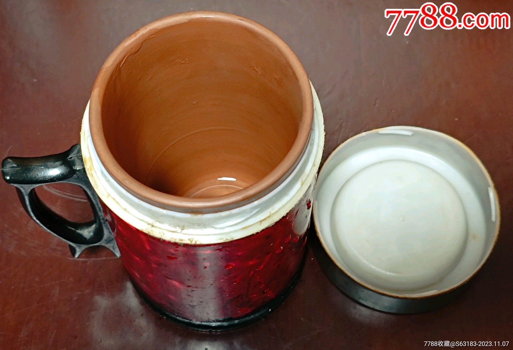 六七十年代无锡宜兴紫砂杯非常重重达12斤多内胆紫砂新