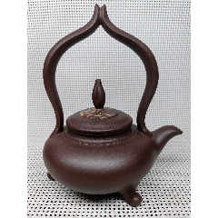 董彩珠纯全手工450cc玉兰提梁壶紫砂壶1179876(au35876437)_7788收藏